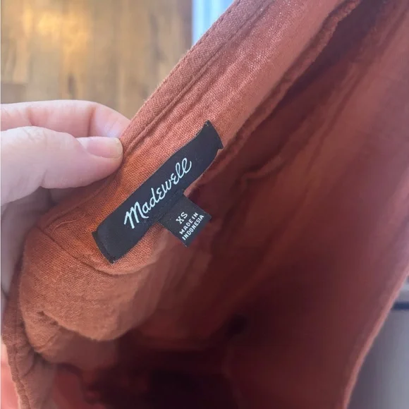 Madewell Lightspun V-Neck Tiered Midi Dres - Picture 5 of 6